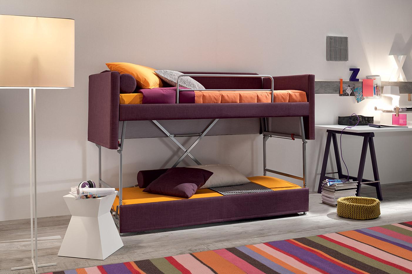 HANS - Sofá cama moderno convertible en litera